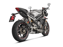 AKRAPOVIC SLIP-ON LINE CARBON MUFFLER SYSTEM W/CARBON END CAP FOR TRIUMPH STREET TRIPLE 765 S/R/RS 17-19