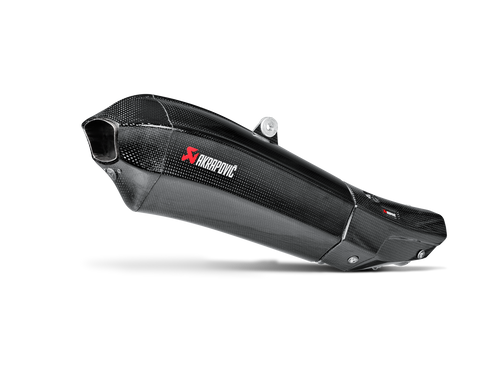 AKRAPOVIC SLIP-ON LINE CARBON MUFFLER SYSTEM W/CARBON END CAP FOR YAMAHA YZF-R1 15-16