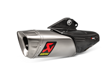 AKRAPOVIC SLIP-ON LINE TITANIUM MUFFLER SYSTEM W/TITANIUM END CAP FOR YAMAHA YZF-R1 20-UP