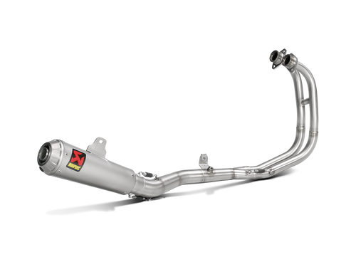 AKRAPOVIC RACING LINE STAINLESS STEEL EXHAUST SYSTEM W/TITANIUM END CAP FOR YAMAHA YZF-R25 14-21/YZF-R3 15-21/MT-03 16-19