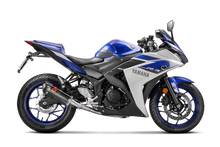 AKRAPOVIC RACING LINE CARBON EXHAUST SYSTEM W/CARBON END CAP FOR YAMAHA YZF-R25 22-UP/YZF-R3 18-UP/MT-03 19-UP