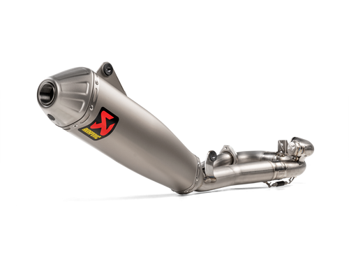 AKRAPOVIC EVOLUTION LINE TITANIUM EXHAUST SYSTEM W/TITANIUM END CAP FOR YAMAHA YZ450F 20-22/FANTIC XXF 450 22-UP