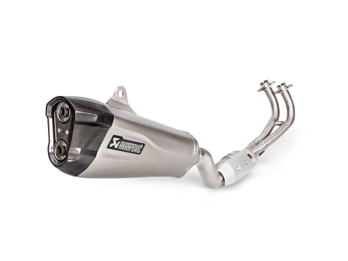 AKRAPOVIC RACING LINE TITANIUM EXHAUST SYSTEM W/CARBON END CAP FOR YAMAHA TMAX 17-19