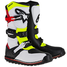 ALPINESTARS TECH-T TRIALS MX BOOTS - WHITE/RED/FLURO YELLOW