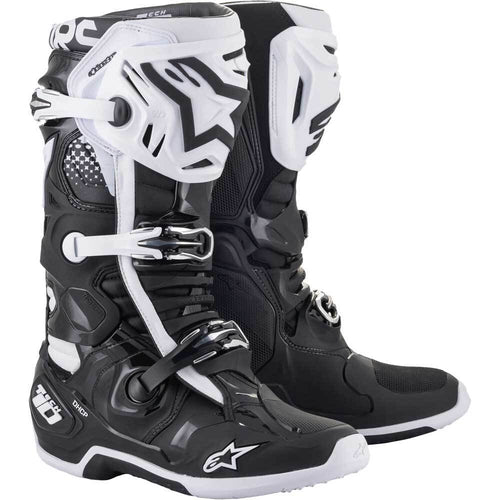 ALPINESTARS TECH 10 MX BOOTS - BLACK/WHITE