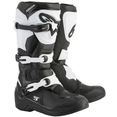 ALPINESTARS TECH 3 MX MOTORCYCLE BOOTS - BLACK/WHITE