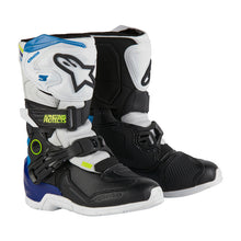 ALPINESTARS 2024 TECH 3S KIDS BOOTS - WHITE/BLACK/ENAMEL BLUE