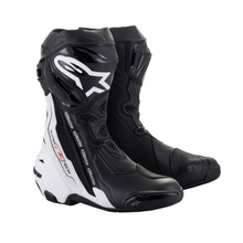 ALPINESTARS SUPERTECH R V2 VENTED MOTORCYCLE BOOTS - BLACK/WHITE