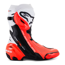 ALPINESTARS SUPERTECH R V2 VENTED BLACK/WHITE/FLURO RED BOOTS