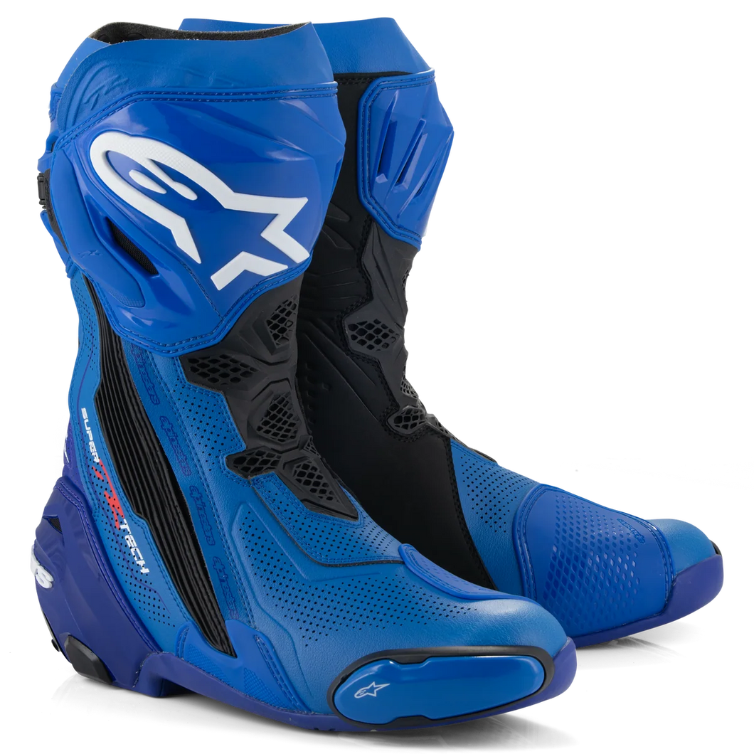 ALPINESTARS SUPERTECH R V2 VENTED BLUE/BLACK BOOTS