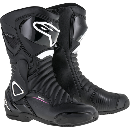 ALPINESTARS STELLA SMX-6 V2 DRYSTAR MOTORCYCLE BOOTS - BLACK/WHITE