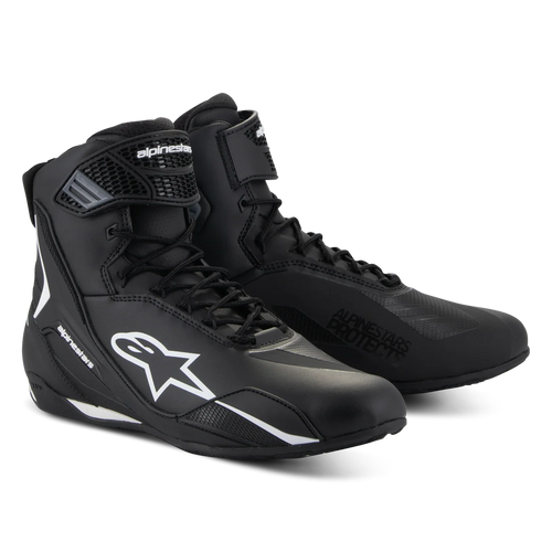 ALPINESTARS FASTER-4 BLACK/WHITE SHOES