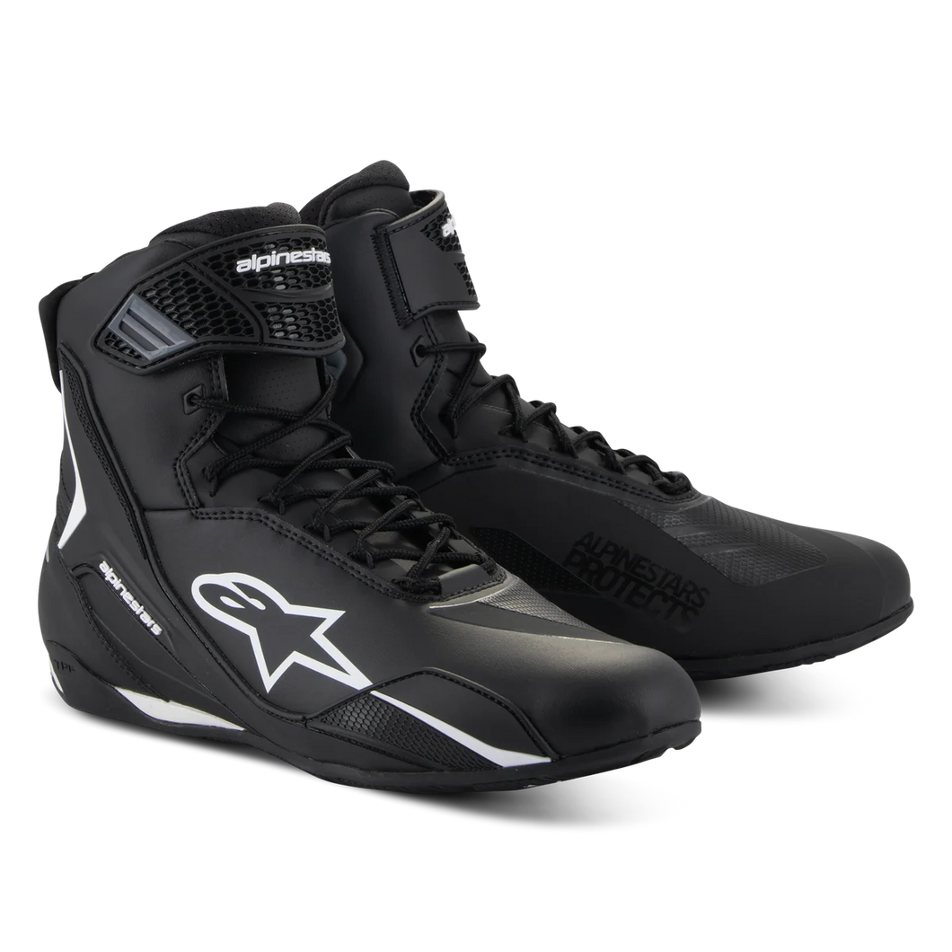 ALPINESTARS FASTER-4 BLACK/WHITE SHOES