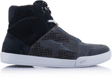 ALPINESTARS CHROME AIR BLACK/DARK GREY/GUM BLUE RIDING SHOES