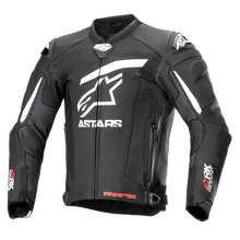 ALPINESTARS GP PLUS R V4 RIDEKNIT LEATHER JACKET - BLACK WHITE