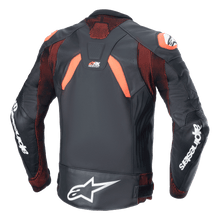 ALPINESTARS GP PLUS R V4 RIDEKNIT LEATHER JACKET - BLACK RED FLURO WHITE