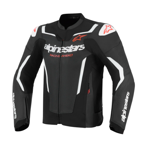 ALPINESTARS GP FORCE V2 AIR LEATHER BLACK/WHITE JACKET