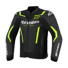 ALPINESTARS GP FORCE V2 AIR LEATHER BLACK/FLURO YELLOW JACKET