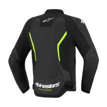 ALPINESTARS GP FORCE V2 AIR LEATHER BLACK/FLURO YELLOW JACKET