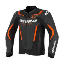 ALPINESTARS GP FORCE V2 AIR LEATHER BLACK/FLURO RED JACKET