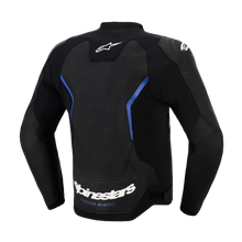 ALPINESTARS GP FORCE V2 AIR LEATHER BLACK/METALLIC BLUE JACKET