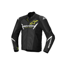 ALPINESTARS FASTER V3 AIRFLOW LEATHER BLACK/WHITE/FLURO YELLOW JACKET