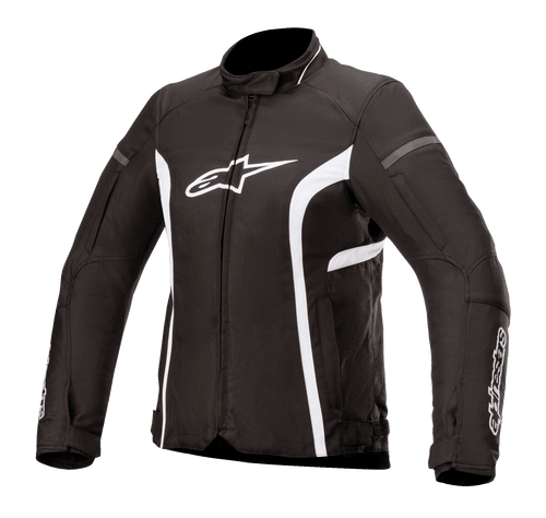 ALPINESTARS WOMEN'S KIRA V2 LEATHER MOTORCYCLE JACKET - BLACK/WHITE