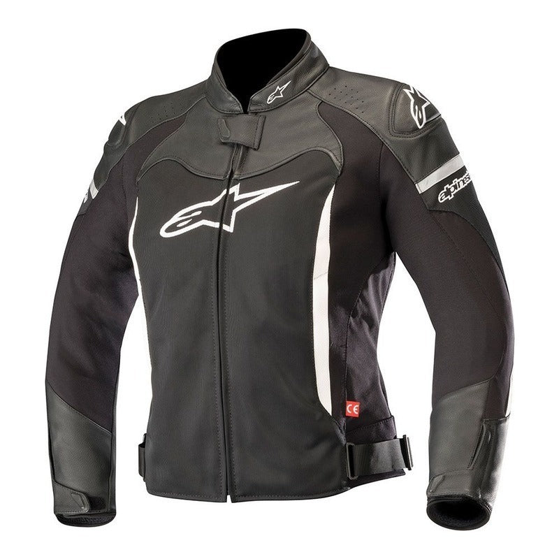 ALPINESTARS STELLA SPX AIR FLOW MOTORCYCLE JACKET BLACK/WHITE