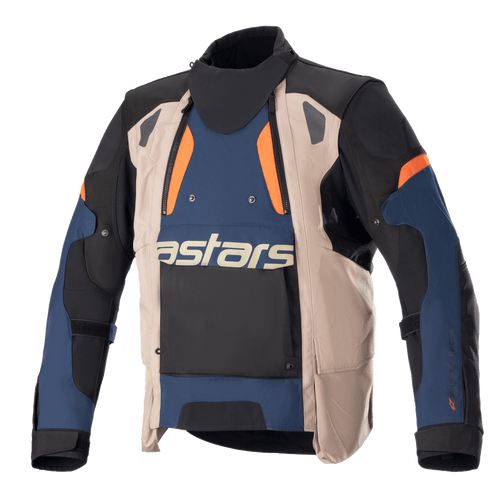 ALPINESTARS HALO DRYSTAR ADVENTURE JACKET - NAVY/KHAKI/ORANGE