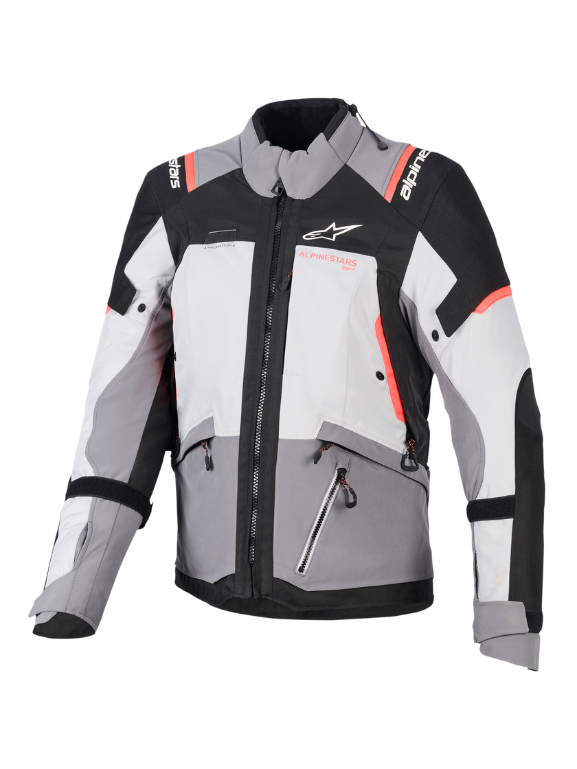 ALPINESTARS STELLA ANDES V4 DRYSTAR DARK GREY/ICE GREY/BLACK/FLURO CORAL WOMENS JACKET