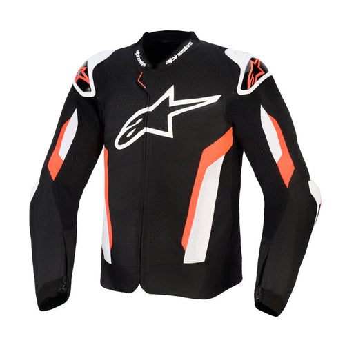 ALPINESTARS T-GP AIR BLACK/FLURO RED JACKET
