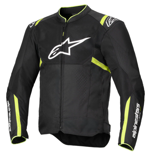 ALPINESTARS T-SPS AIR V2 BLACK/FLURO YELLOW JACKET