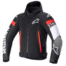 ALPINESTARS ZACA AIR JACKET - BLACK WHITE/RED FLURO