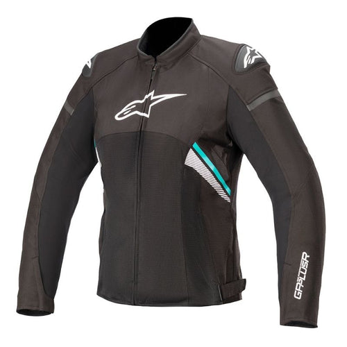 ALPINESTARS T GP PLUS V3 AIR WOMENS JACKET - BLACK/WHITE/TEAL