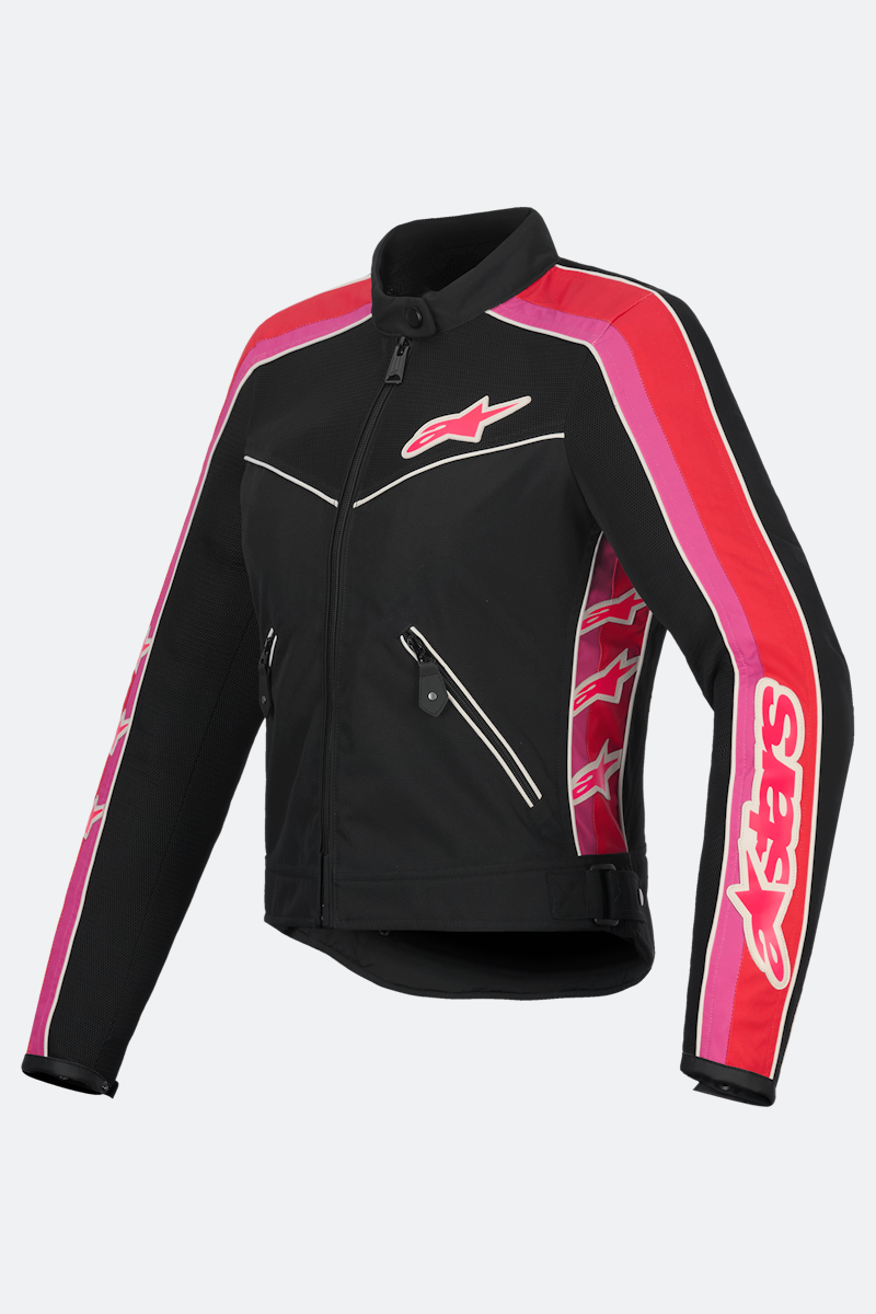 ALPINESTARS STELLA T-DYNO AIR BLACK/BRIGHT RED/FUCHSIA WOMENS JACKET