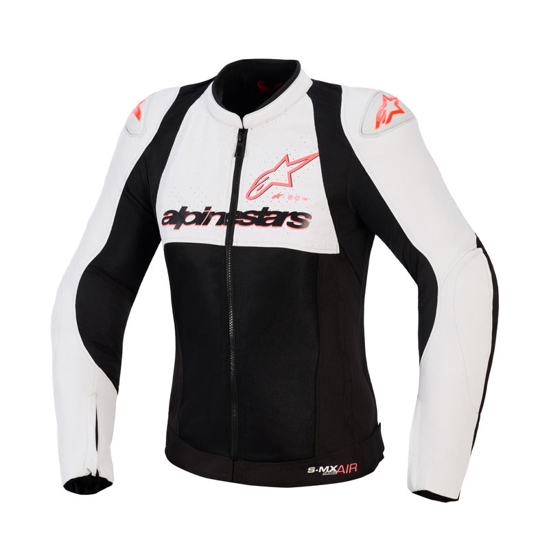 ALPINESTARS STELLA SMX AIR ICE GREY/BLACK/FLURO CORAL WOMENS JACKET