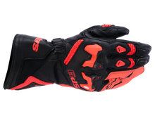 ALPINESTARS SP-9 BLACK/FLURO RED GLOVES