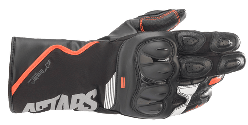 ALPINESTARS SP-365 DRYSTAR MOTORCYCLE GLOVES - BLACK/WHITE/RED FLURO