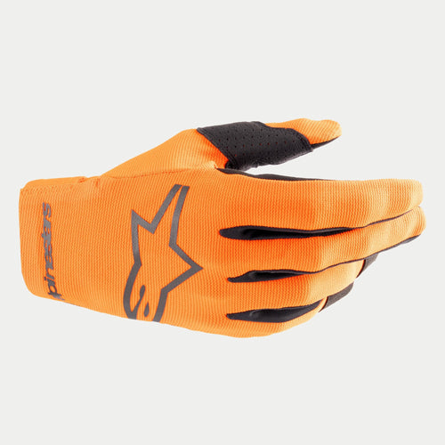 ALPINESTARS 2024 YOUTH RADAR GLOVES - HOT ORANGE BLACK