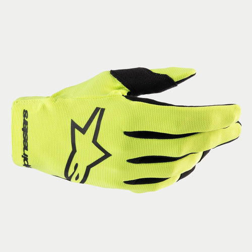 ALPINESTARS 2024 YOUTH RADAR GLOVES - FLURO YELLOW/BLACK