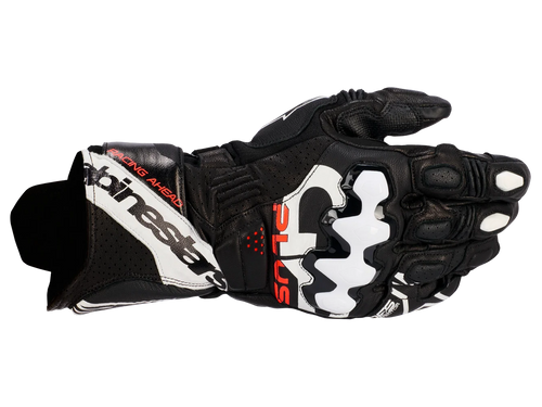 ALPINESTARS GP PLUS R V3 LEATHER BLACK/WHITE GLOVES