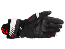 ALPINESTARS GP PLUS R V3 LEATHER BLACK/WHITE/FLURO RED GLOVES