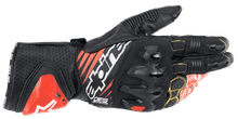 ALPINESTARS GP TECH V2 GLOVES - BLACK/WHITE/RED FLURO