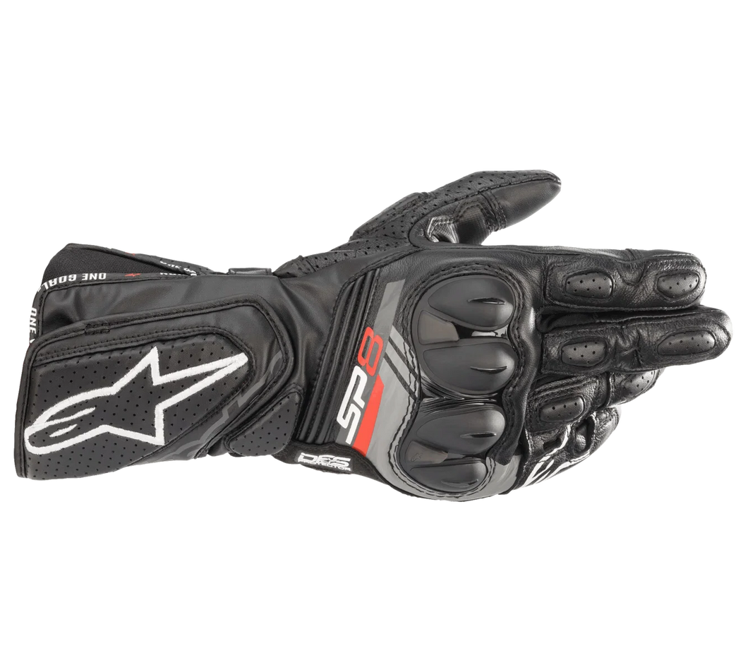 ALPINESTARS SP-8 V3 LEATHER BLACK GLOVES