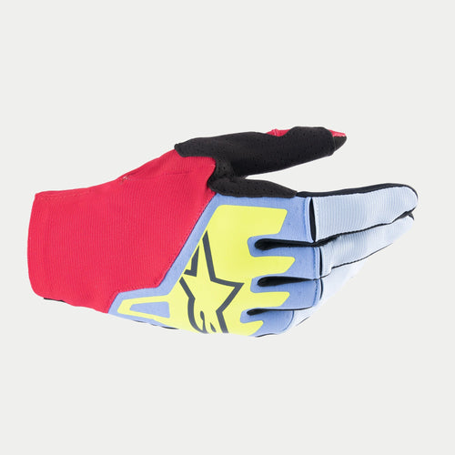 ALPINESTARS 2024 TECHSTAR GLOVES - LIGHT BLUE/RED BERRY/BLACK