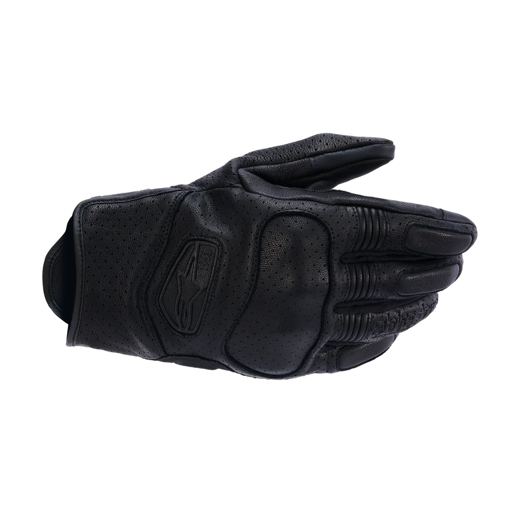 ALPINESTARS MUSTANG V3 LEATHER BLACK/BLACK GLOVES