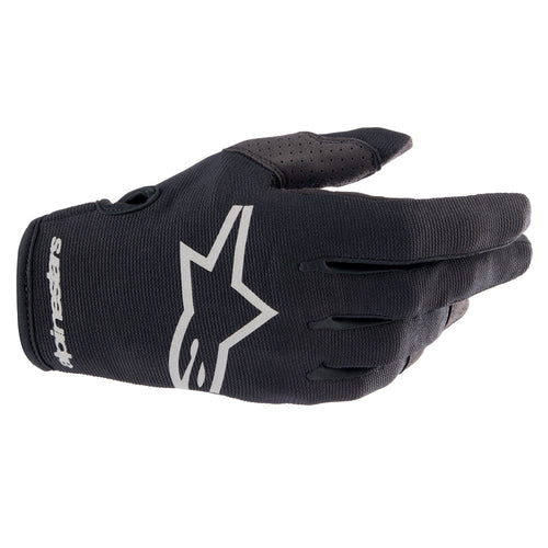 ALPINESTARS 2023 RADAR GLOVES - BLACK/BRUSHED SILVER