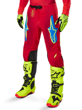 ALPINESTARS 2025 SUPERTECH MAKER PANTS - BRIGHT-RED-FLURO-YELLOW