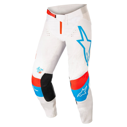 ALPINESTARS 2022 TECHSTAR QUADRO PANTS - WHITE/BLUE/RED