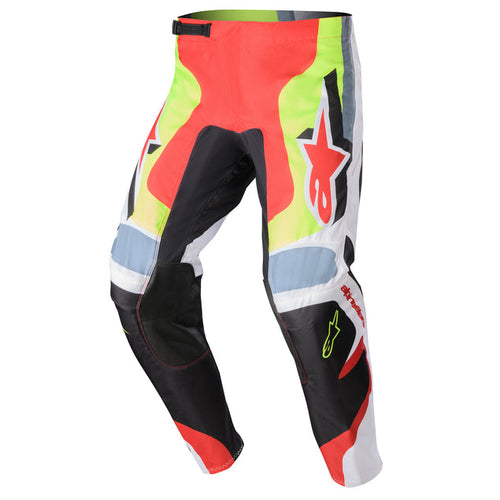 ALPINESTARS 2023 FLUID AGENT PANTS - BLACK MARS RED YELLOW FLURO